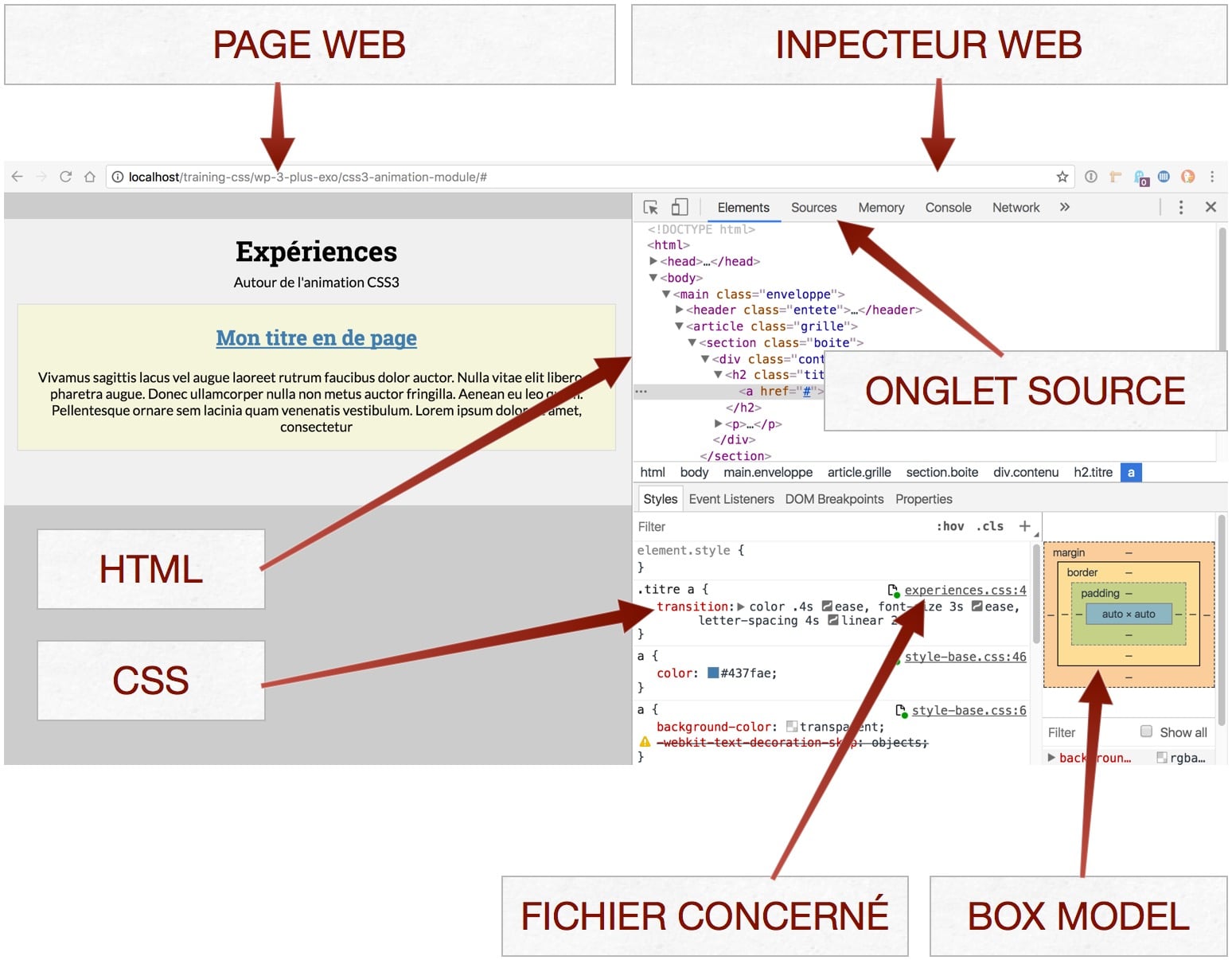 capture: Prévisualitation de l&apos;inspecteur Web de Google Chrome