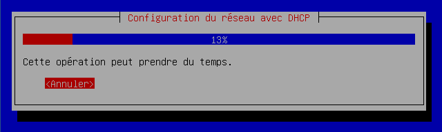 Configuration du réseau par dhcp